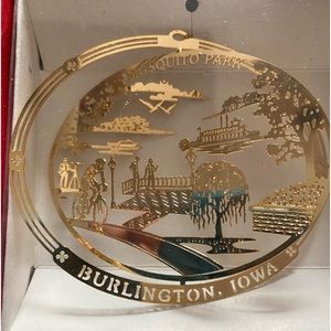 Nation's Treasures ornaments 5  Burlington Iowa. In box